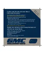 Preview for 12 page of GMC BS900M Instruction Manual