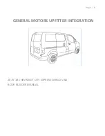 GMC CHEVROLET CITY EXPRESS CARGO VAN 2015 Builder Manual preview