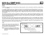 Preview for 6 page of GMC GMT 610 Manual