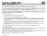 Preview for 23 page of GMC GMT 610 Manual