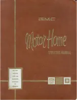 GMC Motor Home Operating Manual preview