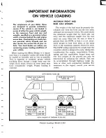 Preview for 6 page of GMC Motor Home Operating Manual