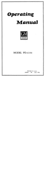 Preview for 2 page of GMC PD-4104 1954 Operating Manual