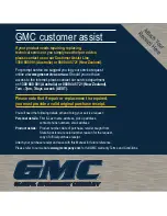 Preview for 12 page of GMC SHS2400 Instruction Manual