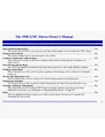 Preview for 3 page of GMC SIERRA 1996 Manual