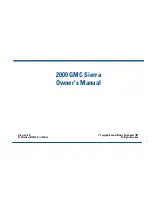 Preview for 3 page of GMC Sierra 2000 Owner'S Manual