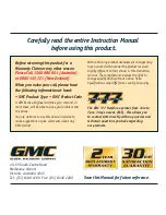 Preview for 12 page of GMC TyrannoSaw TRM18V Instruction Manual