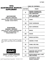 GMC TZE166V100878 Maintenance Manual Supplement preview
