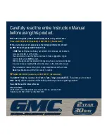 Предварительный просмотр 15 страницы GMC VEC158-AU Instruction Manual