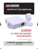 GME Electrophone GX294 Instruction Manual preview