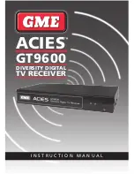 Preview for 1 page of GME ACIES GT9600 Instruction Manual