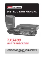 GME Electrophone TX3400 Instruction Manual preview