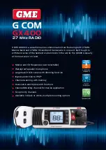 Предварительный просмотр 1 страницы GME G COM GX400 Quick Start Manual