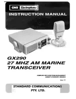 Предварительный просмотр 1 страницы GME GX290 Instruction Manual