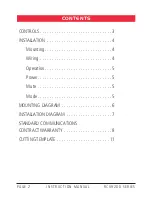 Preview for 2 page of GME RCU9200 series Instruction Manual