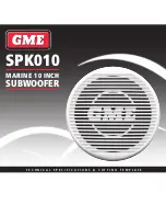 GME SPK010 Technical Specifications & Cutting Template preview