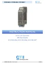 Preview for 1 page of GMI D1010S-054 Instruction Manual