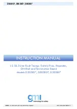 Preview for 1 page of GMI D5038S Series Instruction Manual