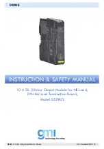 Предварительный просмотр 1 страницы GMI D5290S Instruction & Safety Manual