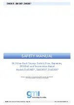 Preview for 1 page of GMI D6038S Series Safety Manual