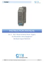 Предварительный просмотр 1 страницы GMI PSD1001 Instruction Manual