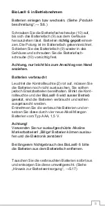 Preview for 8 page of GML BioLas 6 Softlaser Instructions For Use Manual