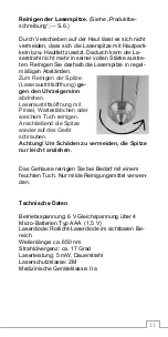 Preview for 13 page of GML BioLas 6 Softlaser Instructions For Use Manual