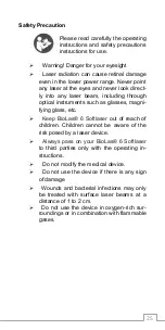 Preview for 25 page of GML BioLas 6 Softlaser Instructions For Use Manual