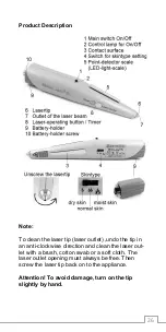 Preview for 26 page of GML BioLas 6 Softlaser Instructions For Use Manual