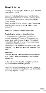 Preview for 28 page of GML BioLas 6 Softlaser Instructions For Use Manual