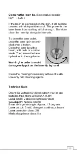 Preview for 33 page of GML BioLas 6 Softlaser Instructions For Use Manual