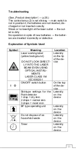 Preview for 35 page of GML BioLas 6 Softlaser Instructions For Use Manual