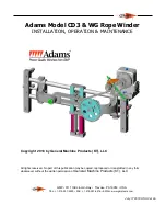 GMP Adams CD3 Installation Operation & Maintenance preview