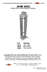 GMP JAMB SKID Operation & Maintenance Manual preview