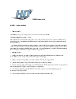 Preview for 2 page of GMS Concepts H2OV Operation Manuals