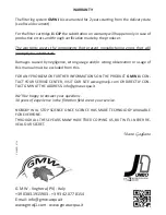 Preview for 8 page of GMW J1 Installation, Use And Maintenance Manual