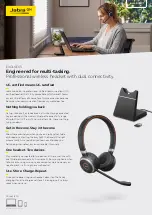 GN Audio Jabra EVOLVE 65 Datasheet предпросмотр