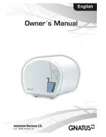 GNATUS Autoclave Bioclave 12L Owner'S Manual preview