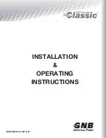 GNB Flooded Classic series Installation & Operating Instructions Manual preview