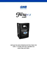 GNB FURY X-3 Installation And Operating Instruction Manual preview