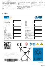 Предварительный просмотр 3 страницы GNB Sonnenschein Operating & Installation Instructions Manual