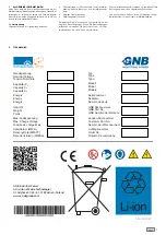 Предварительный просмотр 7 страницы GNB Sonnenschein Operating & Installation Instructions Manual