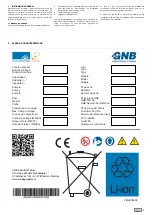 Предварительный просмотр 15 страницы GNB Sonnenschein Operating & Installation Instructions Manual