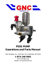 GNC P550 Operation And Parts Manual предпросмотр