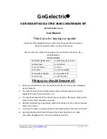 GnGelectric MY(GX) 1016Z3 User Manual preview