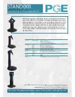 Gnr Stand001 Specifications предпросмотр