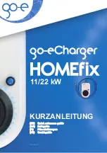 Предварительный просмотр 1 страницы go-e Charger HOMEfix Quick Reference Manual