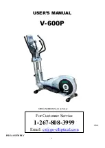 GO Elliptical V-600P User Manual preview
