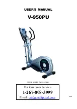 GO Elliptical V-950PU User Manual preview