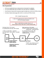 Preview for 24 page of GO FAN YOURSELF Z-TECH Installation And Technical Operations Manual